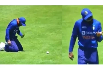 டைவ் அடிக்கும்போது கையில் பலத்த அடி... துணிந்து எதிரணிக்கு பயத்தை காட்டிய கோலி