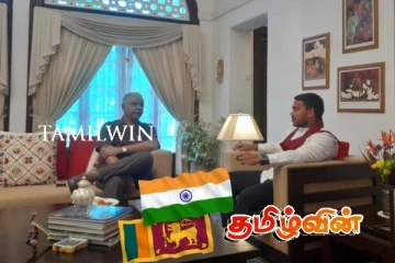 நாமல்- இந்திய உயர்ஸ்தானிகர் இடையே விசேட கலந்துரையாடல்