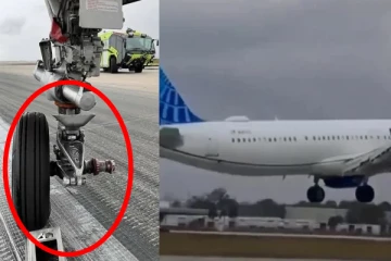 தரையிறங்கும் போது தனியாக கழன்று விழுந்த விமான சக்கரம்; தவிர்க்கப்பட்ட பெரும் விபரீதம்!