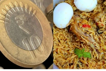 பத்து ரூபாய்க்கு பிரியாணி.. அதுவும் நாணயத்திற்காம் - முண்டியடித்த மக்கள்