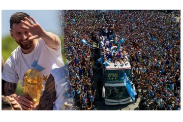 சுமார் 4 பில்லியன் மக்கள் முன்பு தோன்றிய மெஸ்ஸி தலைமையிலான சாம்பியன்கள்... - மக்கள் உற்சாக வரவேற்பு...!