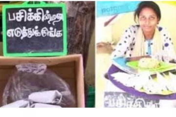 பசிக்குதா.. எடுத்துக்கோங்க: ‘நெகிழ வைக்கும்’ இளம்பெண்ணின் வைரல் செயல்