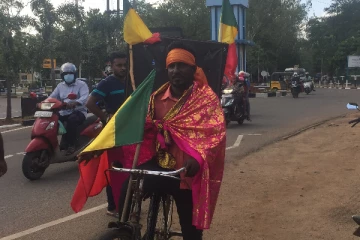 வவுனியாவை அடைந்தது கோட்டா கோ கம துவிச்சக்கர வண்டி பயணம் (PHOTOS)