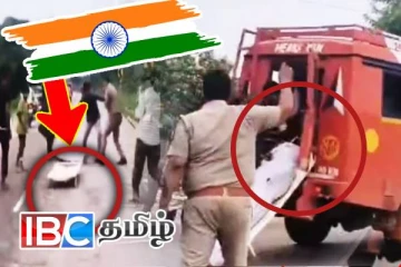 ஓடும் ஆம்புலன்சில் இருந்து வீதியில் வீசப்பட்ட சடலம்