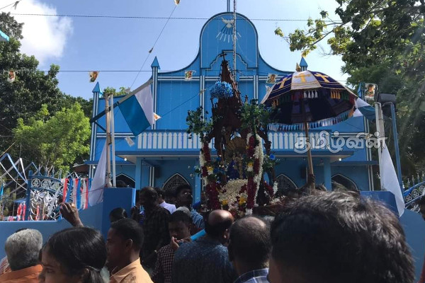 துன்னாலை சதாசகாய அன்னை ஆலய வருடாந்த திருவிழா திருப்பலியுடன் நிறைவு! | Jaffna Christian Church Fastival