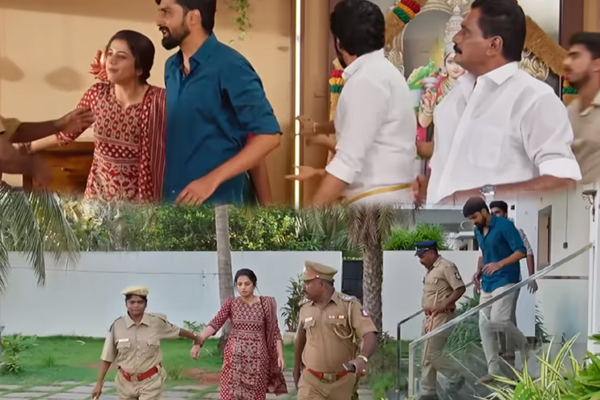 Ethirneechal: குற்றவாளி கூண்டில் நிற்கும் ஜனனி! கச்சிதமாக காய்நகர்த்தும் குணசேகரன் | Ethirneechal Janani Arrest Eswari Issue