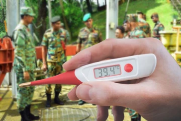 இராணுவ முகாமில் ஒரு வகை காய்ச்சல் பரவல்: தனிமைப்படுத்தப்பட்ட வீரர்கள்