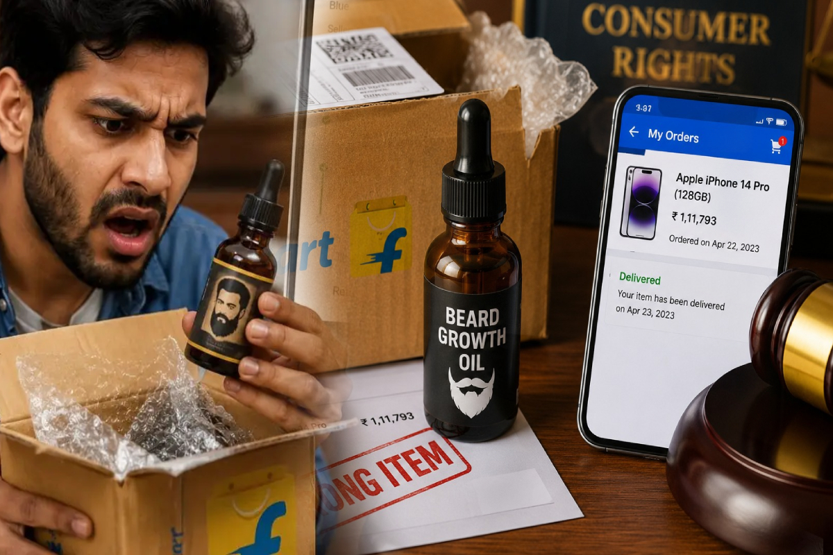 ஐபோனுக்கு பதில் தாடி வளர்க்கும் எண்ணெய் டெலிவரி; வாடிக்கையாளருக்கு நஷ்டஈடு ! | Beard Growth Oil Delivered Instead Iphone Flipkart